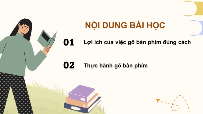 Soạn giáo án điện tử tin học 4 cánh diều Chủ đề A2 Bài 2: Thực hành gõ bàn phím đúng cách