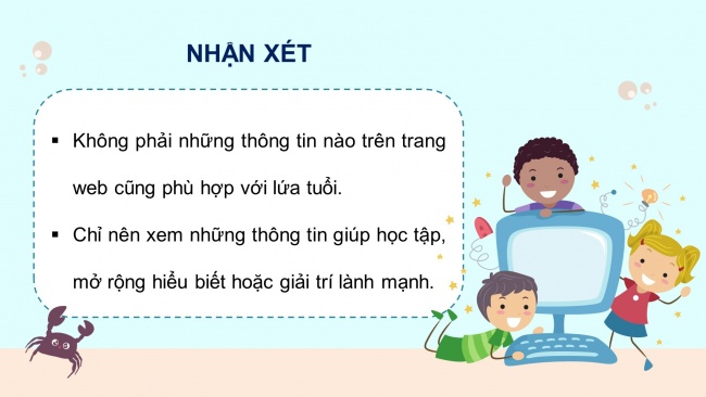 Soạn giáo án điện tử tin học 4 cánh diều Chủ đề B Bài 2: Tác hại của việc xem những trang web không phù hợp với lứa tuổi