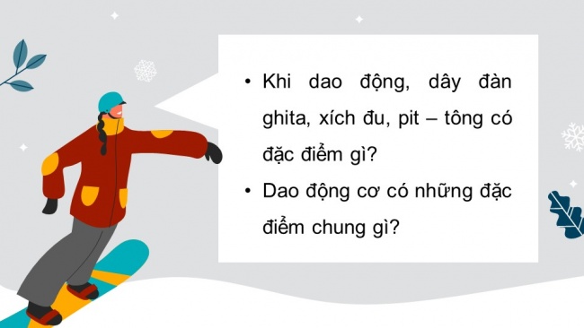 Soạn giáo án điện tử vật lí 11 KNTT Bài 1: Dao động điều hoà