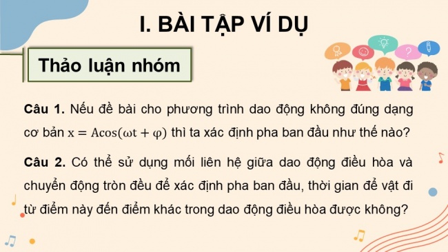 Soạn giáo án điện tử vật lí 11 KNTT Bài 4: Bài tập về dao động điều hoà