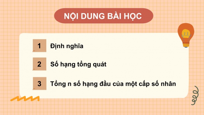 Soạn giáo án điện tử toán 11 KNTT Bài 7: Cấp số nhân