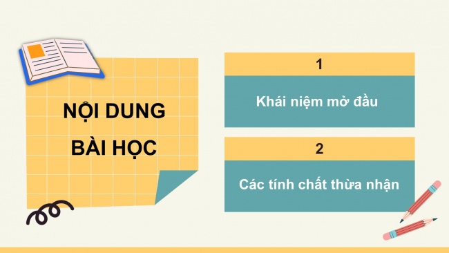 Soạn giáo án điện tử toán 11 KNTT Bài 10: Đường thẳng và mặt phẳng trong không gian