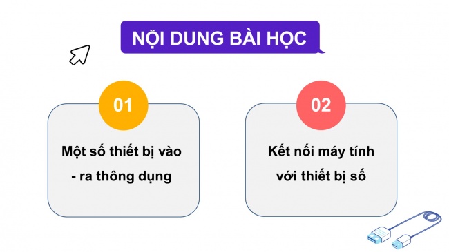 Soạn giáo án điện tử khoa học máy tính 11 KNTT Bài 5: Kết nối máy tính với các thiết bị số