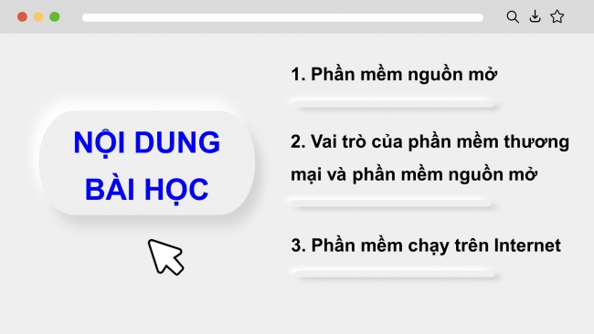 Soạn giáo án điện tử tin học ứng dụng 11 KNTT Bài 3: Phần mềm nguồn mở và phần mềm chạy trên Internet