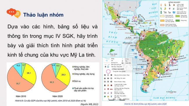 Soạn giáo án điện tử địa lí 11 CTST Bài 8: Tự nhiên, dân cư, xã hội và kinh tế Mỹ La tinh (Phần 2)