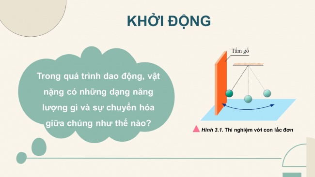 Soạn giáo án điện tử vật lí 11 CTST Bài 3: Năng lượng trong dao động điều hoà