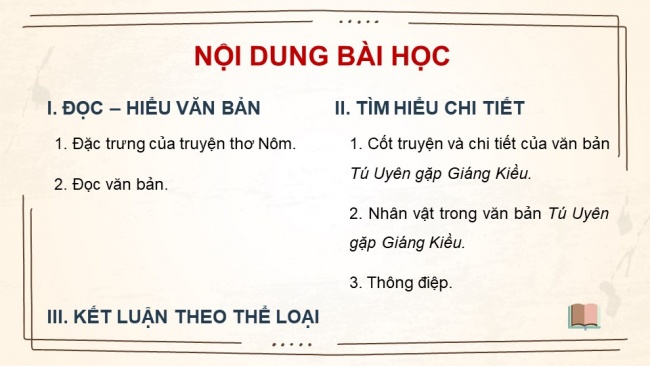 Soạn giáo án điện tử ngữ văn 11 CTST Bài 3 Đọc 2: Tú Uyên gặp Giáng Kiều