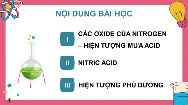 Soạn giáo án điện tử hóa học 11 CTST Bài 5: Một số hợp chất với oxygen của nitrogen