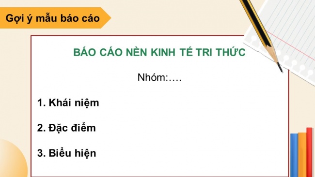 Soạn giáo án điện tử địa lí 11 Cánh diều Bài 6: Thực hành: Viết báo cáo về nền kinh tế tri thức