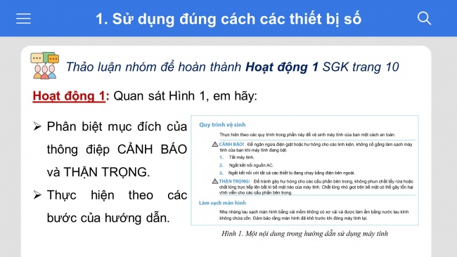 Soạn giáo án điện tử Tin học ứng dụng 11 Cánh diều  Chủ đề A Bài 2: Khám phá thế giới thiết bị số thông minh