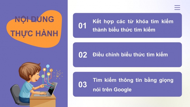 Soạn giáo án điện tử Tin học ứng dụng 11 Cánh diều Chủ đề C Bài 2: Thực hành một số tính năng hữu ích của máy tìm kiếm