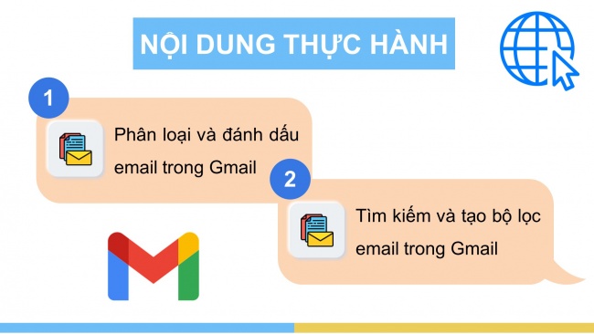 Soạn giáo án điện tử Tin học ứng dụng 11 Cánh diều Chủ đề C Bài 4: Thực hành một số tính năng hữu ích của dịch vụ thư điện tử