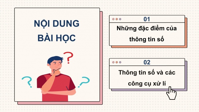 Soạn giáo án điện tử Tin học 8 CD Chủ đề C Bài 1: Dữ liệu số trong thời đại thông tin