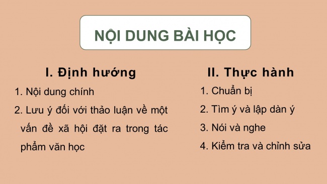 Soạn giáo án điện tử ngữ văn 11 Cánh diều Bài 3 Nói và nghe: Thảo luận về một vấn đề xã hội đặt ra trong tác phẩm văn học