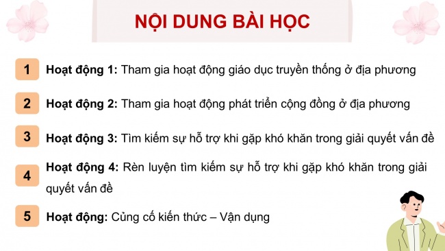 Soạn giáo án điện tử HĐTN 8 CD Chủ đề 5 - HĐGDTCĐ: Hoà nhịp cùng cộng đồng