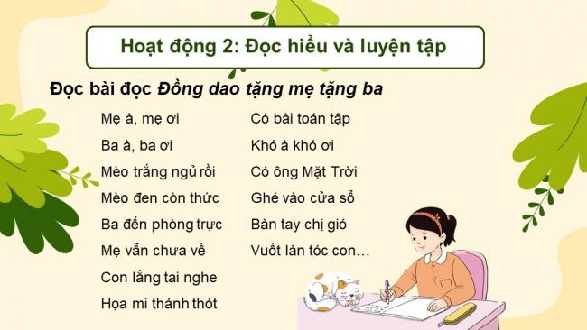 Soạn giáo án điện tử Tiếng Việt 4 CD Bài 10: Ôn tập cuối học kì 1 - Tiết 1, 2, 3