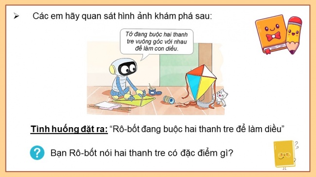 Soạn giáo án điện tử toán 4 KNTT Bài 27: Hai đường thẳng vuông góc