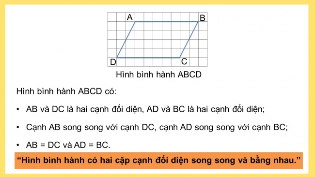 Soạn giáo án điện tử toán 4 KNTT Bài 31: Hình bình hành, hình thoi