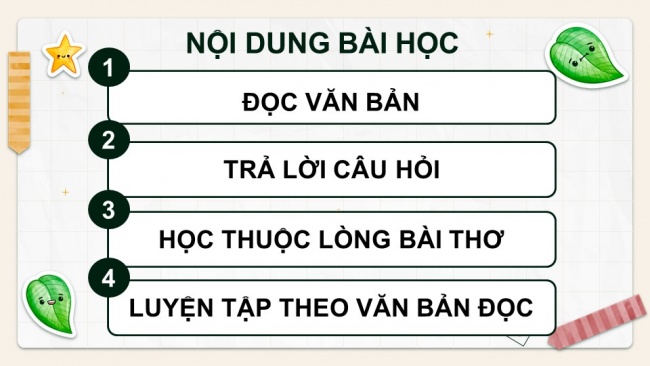 Soạn giáo án điện tử tiếng việt 4 KNTT Bài 28 Đọc Bốn mùa mơ ước