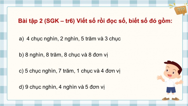 Soạn giáo án điện tử toán 4 KNTT bài 1: Ôn tập các số đến 100000 