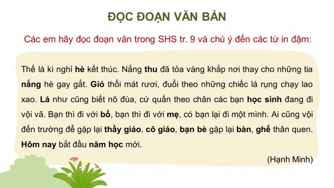 Soạn giáo án điện tử tiếng việt 4 KNTT Bài 1 Luyện từ và câu: Danh từ