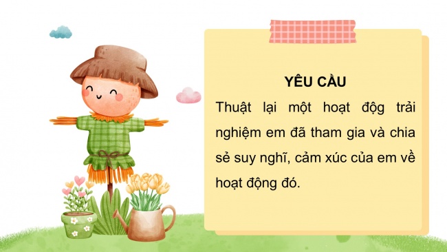 Soạn giáo án điện tử tiếng việt 4 KNTT Bài 10 Nói và nghe: Trải nghiệm đáng nhớ