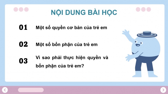 Soạn giáo án điện tử đạo đức 4 KNTT Bài 9: Quyền và bổn phận của trẻ em