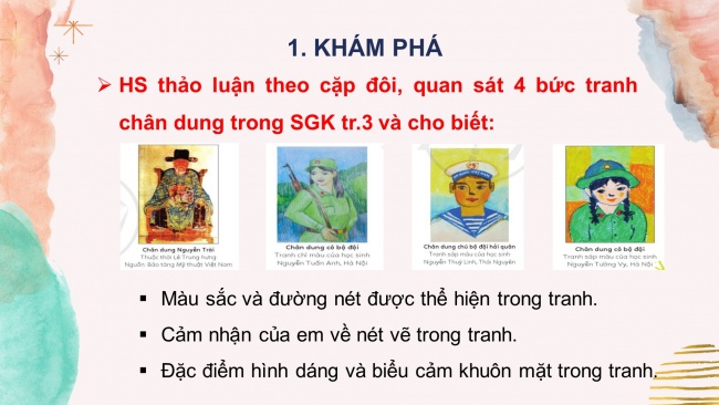 Bài giảng Powerpoint mĩ thuật 7 cánh diều