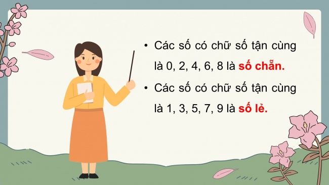 Soạn giáo án điện tử toán 4 CTST Bài 4: Số chẵn, số lẻ