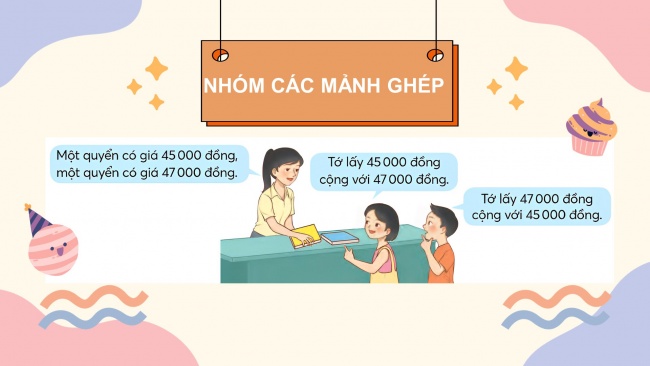 Soạn giáo án điện tử toán 4 CTST Bài 13: Tính chất giao hoán, tính chất kết hợp của phép