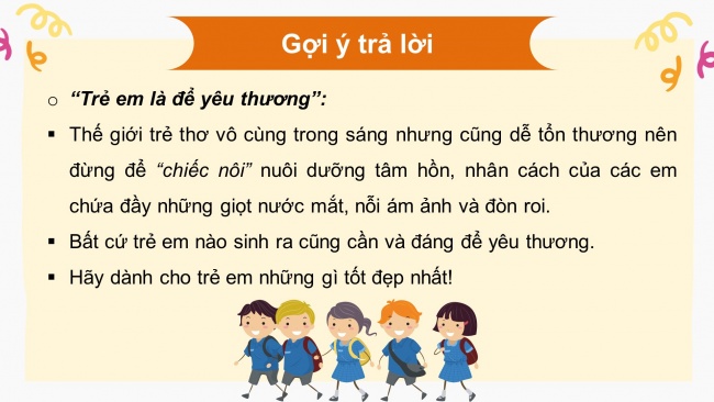 Soạn giáo án điện tử đạo đức 4 CTST bài 11: Quyền trẻ em