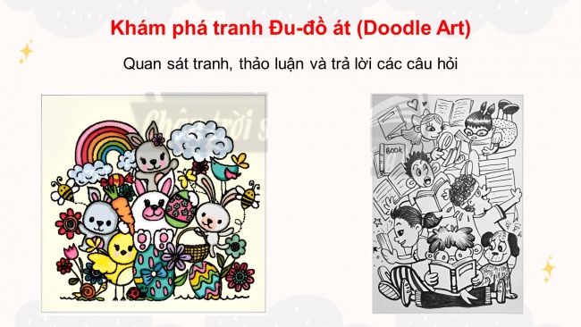 Soạn giáo án điện tử mĩ thuật 4 CTST bản 1 Bài 1: Tranh vẽ các hình nối tiếp nhau
