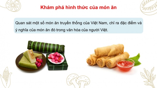Soạn giáo án điện tử mĩ thuật 4 CTST bản 1 Bài 3: Món ăn truyền thống