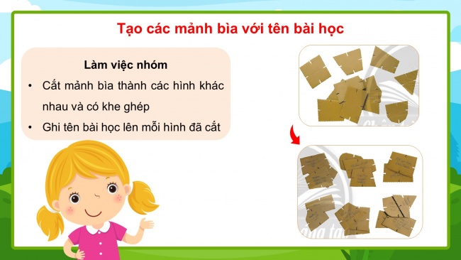 Soạn giáo án điện tử mĩ thuật 4 CTST bản 1 Bài tổng kết: Mô hình bài học từ những mảnh ghép
