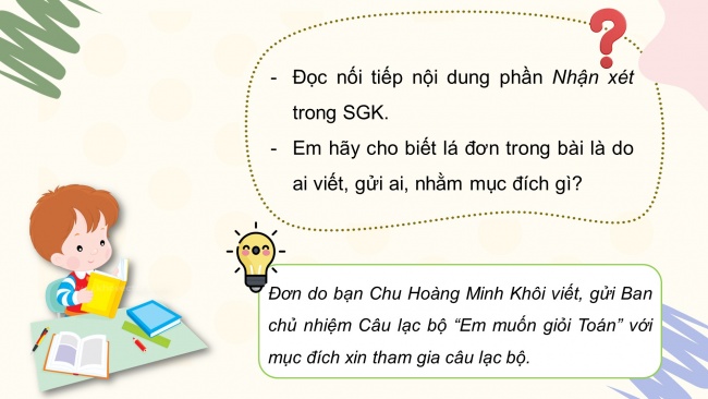 Soạn giáo án điện tử tiếng việt 4 cánh diều Bài 2 Viết 1: Viết đơn