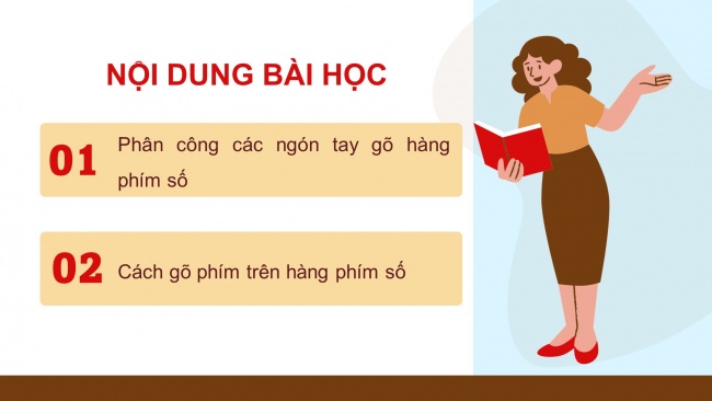 Soạn giáo án điện tử tin học 4 cánh diều Chủ đề A2 Bài 1: Em tập gõ hàng phím số