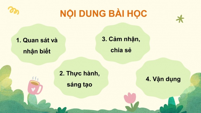 Soạn giáo án điện tử mĩ thuật 4 cánh diều Bài 1: Đậm, nhạt khác nhau của màu