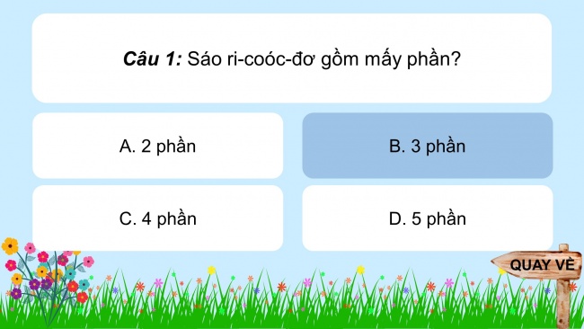 Soạn giáo án điện tử âm nhạc 4 cánh diều Tiết 4: Ôn tập nhạc cụ; Vận dụng