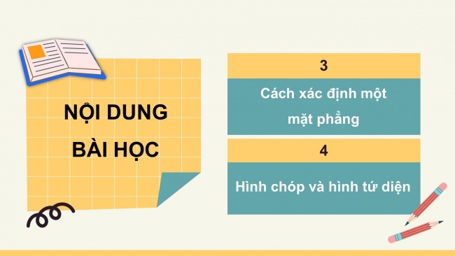 Soạn giáo án điện tử toán 11 KNTT Bài 10: Đường thẳng và mặt phẳng trong không gian