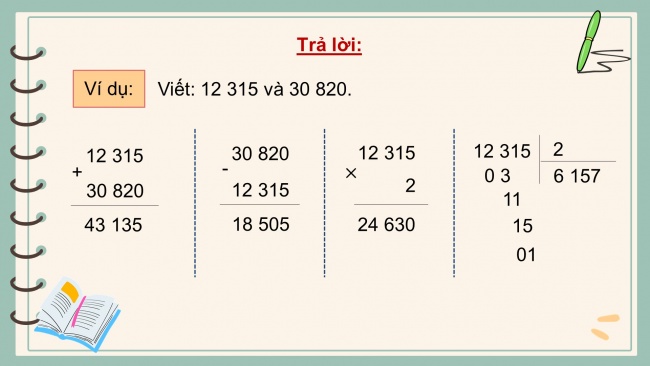 Bài giảng điện tử toán 4 cánh diều