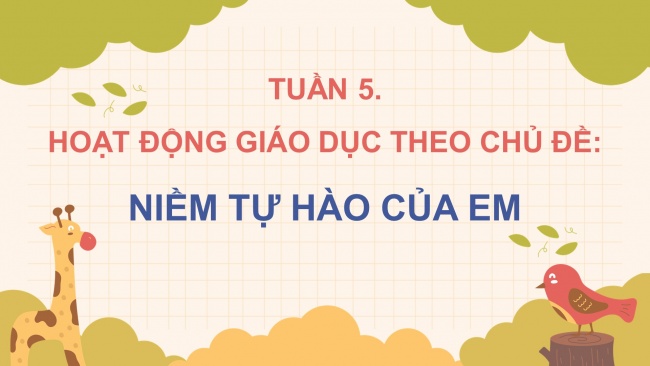 Bài giảng điện tử hoạt động trải nghiệm 4 cánh diều