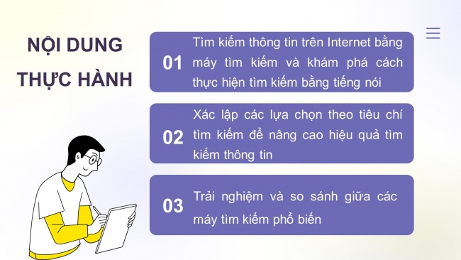 Soạn giáo án điện tử tin học ứng dụng 11 KNTT Bài 7: Thực hành tìm kiếm thông tin trên Internet