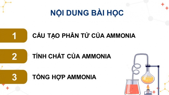 Soạn giáo án điện tử hóa học 11 CTST  Bài 4: Ammonia và một số hợp chất ammonium