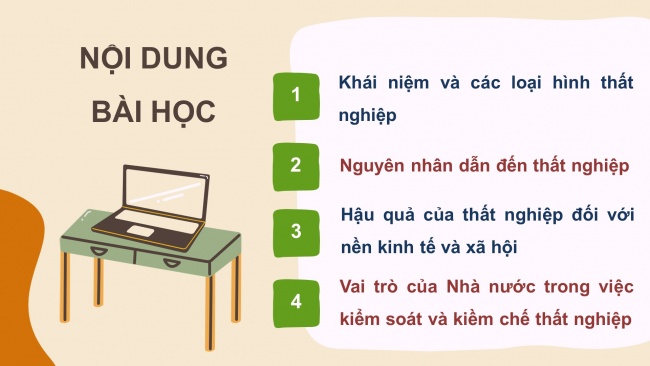 Soạn giáo án điện tử kinh tế pháp luật 11 CTST Bài 4: Thất nghiệp trong kinh tế thị trường