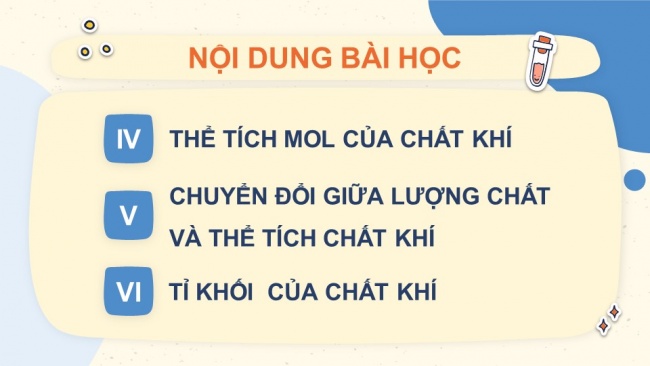 Soạn giáo án điện tử KHTN 8 CD Bài 4: Mol và tỉ khối của chất khí