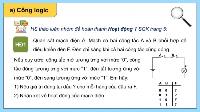 Soạn giáo án điện tử Tin học ứng dụng 11 Cánh diều Chủ đề A Bài 1: Bên trong máy tính