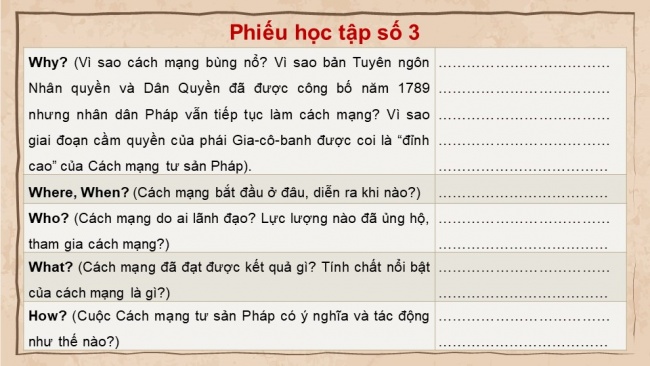 Soạn giáo án điện tử Lịch sử 8 CD Bài 1: Cách mạng tư sản ở châu Âu và Bắc Mỹ (Phần 2)