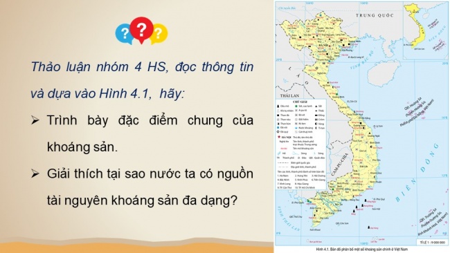 Soạn giáo án điện tử Địa lí 8 CD Bài 4: Khoáng sản Việt Nam