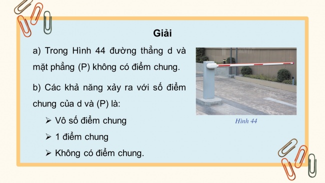 Soạn giáo án điện tử toán 11 Cánh diều Bài 3: Đường thẳng và mặt phẳng song song