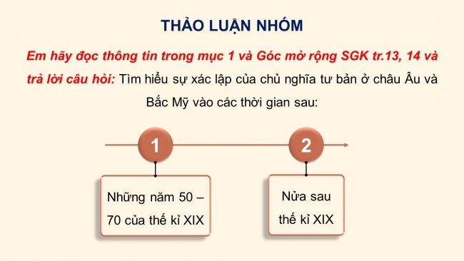 Soạn giáo án điện tử lịch sử 11 Cánh diều Bài 2: Sự xác lập và phát triển của chủ nghĩa tư bản (P1)